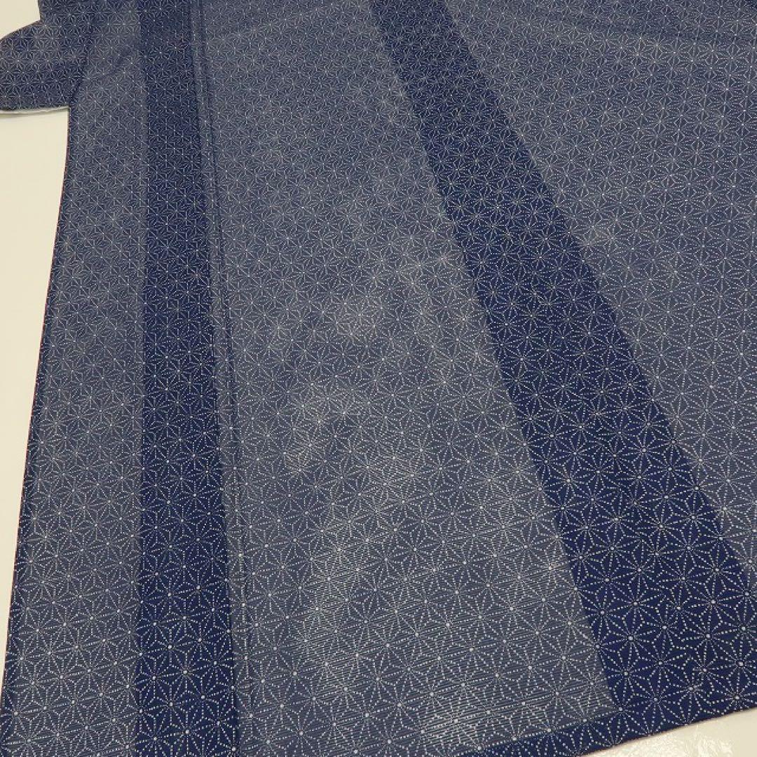 Y3121◆美品 洗える夏着物 薄物 麻の葉 小紋 美品 洗える夏着物 麻の葉 絽 小紋 着物 A3259 - メルカリ