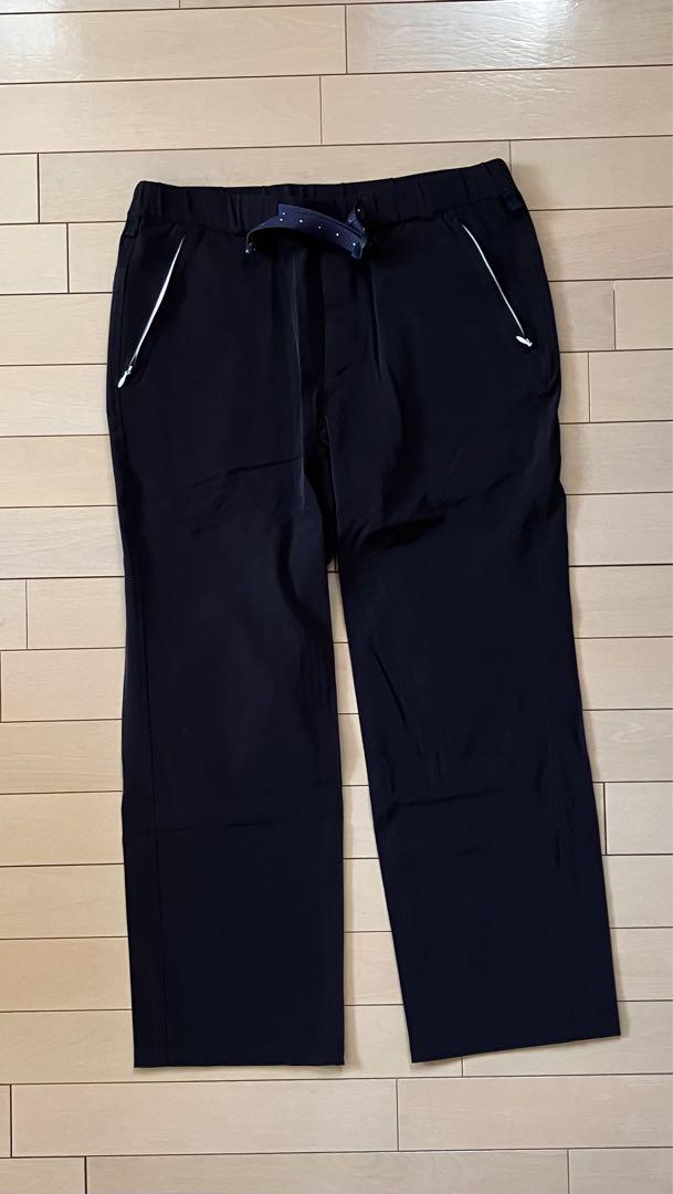 新品サルエルパンツ オリーブグリーン ストライプ世界のたった一つ