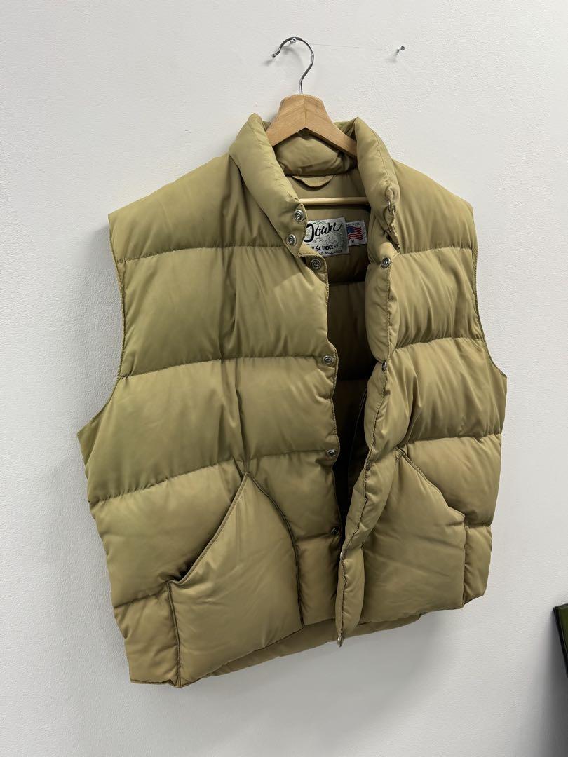 Schott 90s カーキ ダウンベスト　XLーXXL
