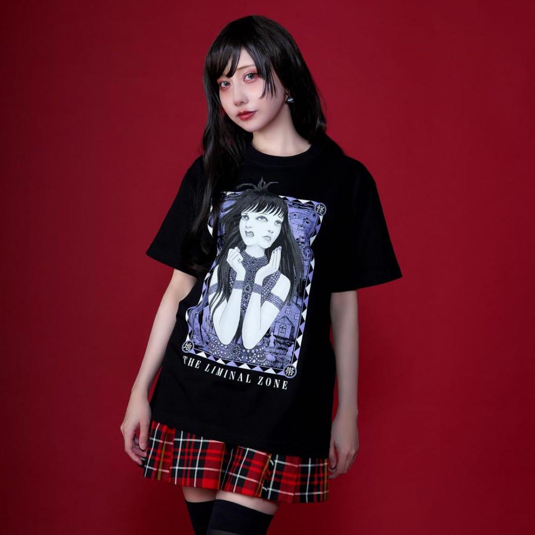 新品 伊藤潤二 幻怪地帯 Tシャツ S 墓場の画廊 ブラック タグ付き 未使用品