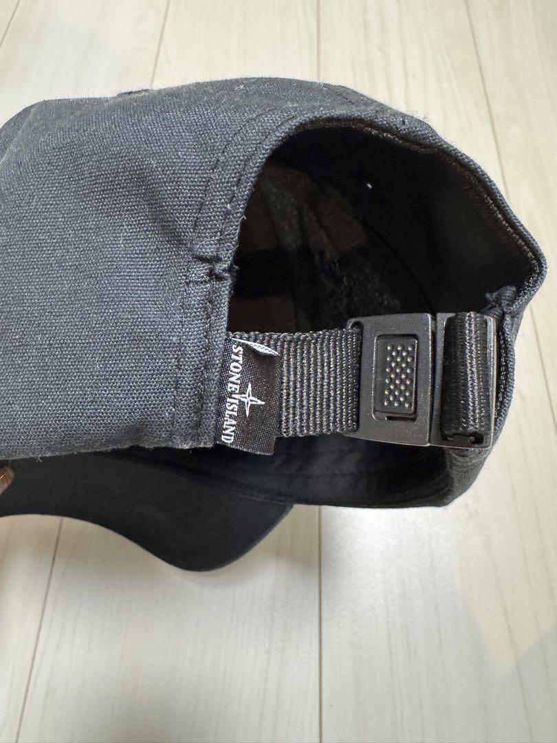 STONE ISLAND Cap Black ストーンアイランド キャップ 帽子