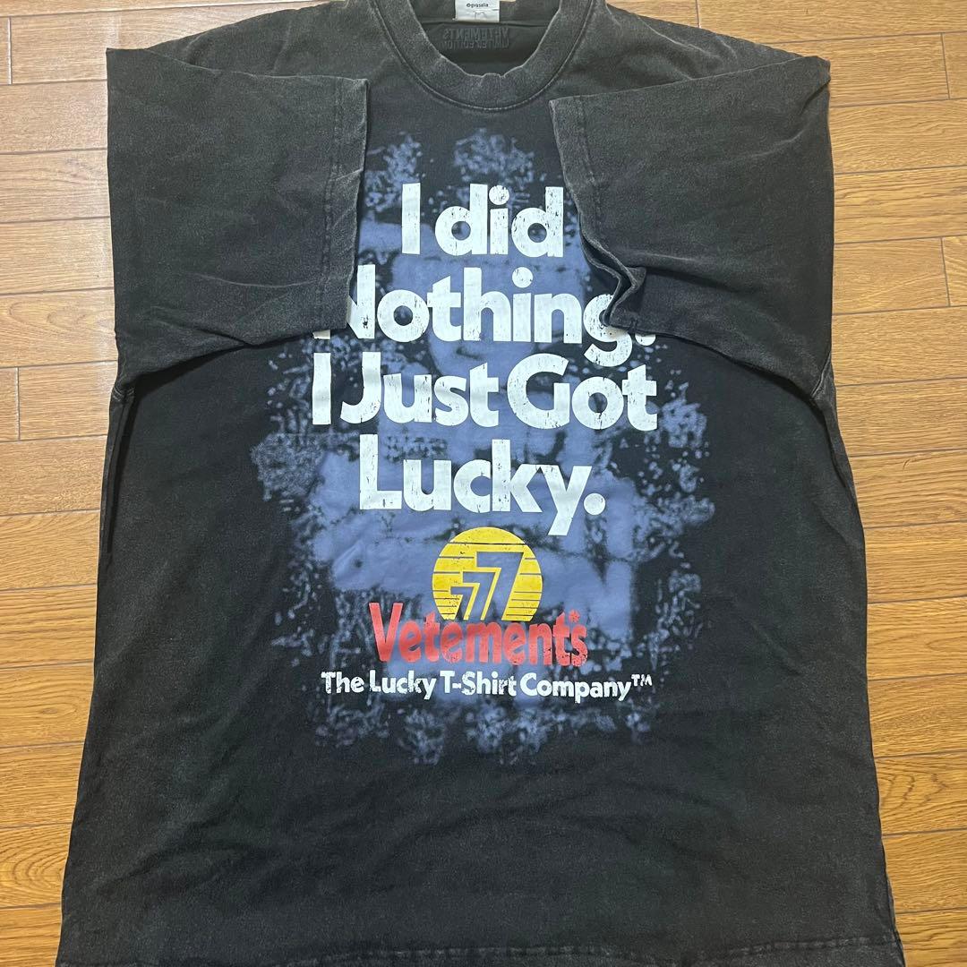 12月スーパーSALE 15%OFF】 VETEMENTS LUCKY777 オーバーサイズ t