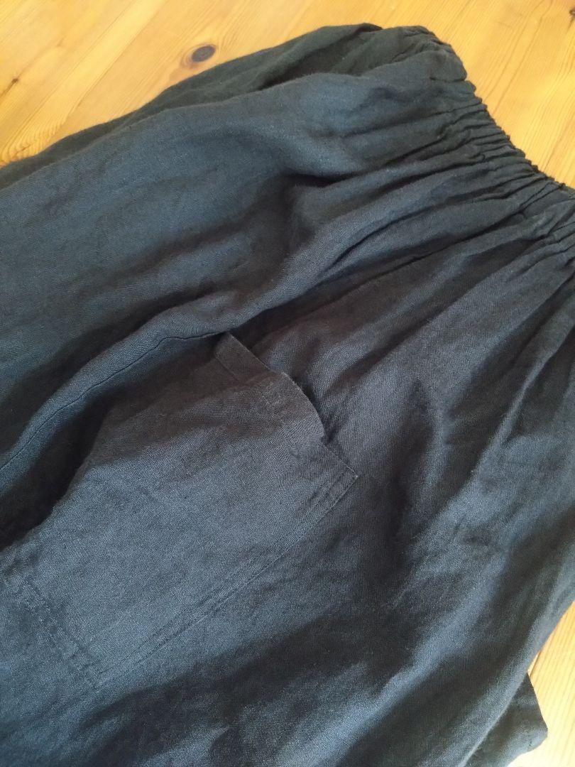 美品 ヤンマ産業 yamma キュロットリネン 黒
