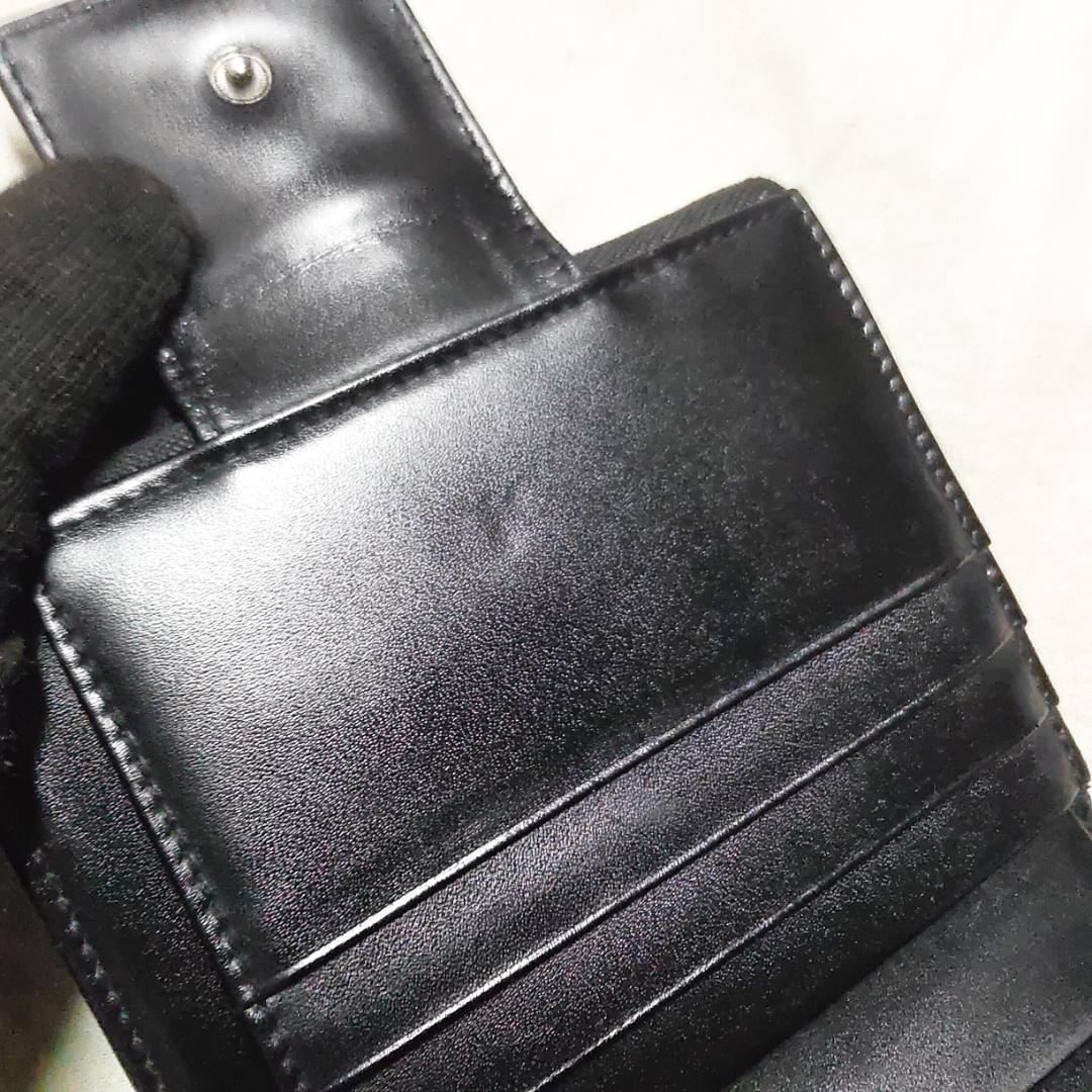 箱付き 良品 BVLGARI ブルガリ Wホック 折財布 ロゴマニア 付属
