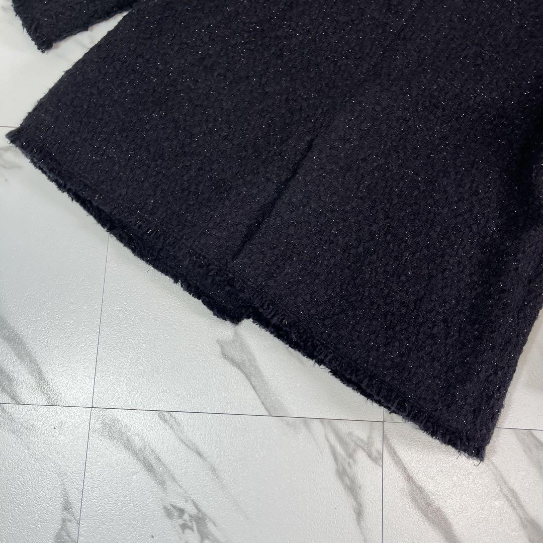 美品 MilaOwen ミラ オーウェン 金釦 サマーツイード ジャケット