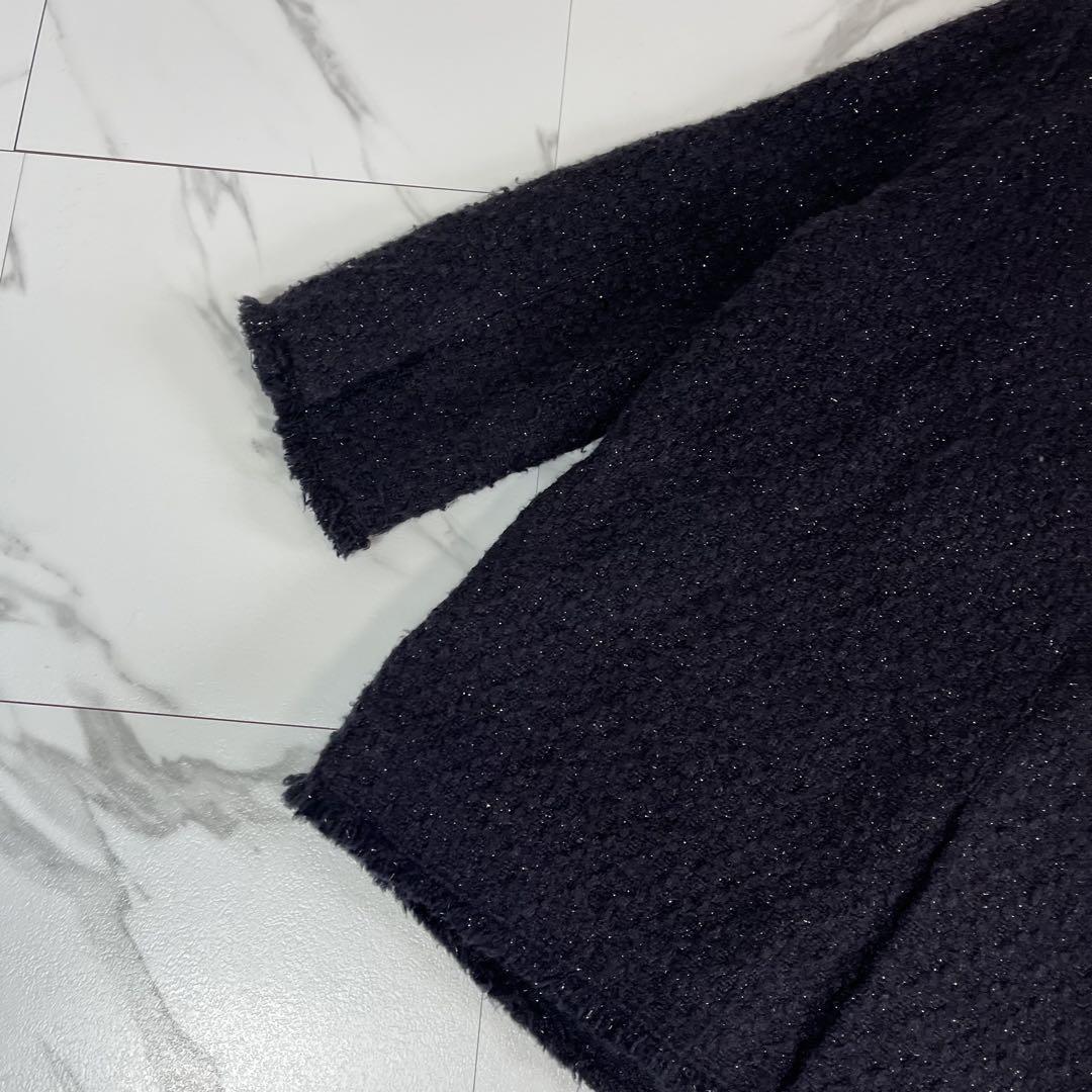 美品 MilaOwen ミラ オーウェン 金釦 サマーツイード ジャケット