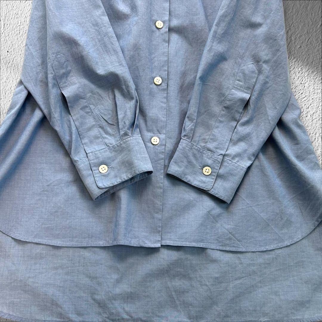 美品✨マーガレットハウエル セーラーカラーシャツ 四角襟 ブラウス