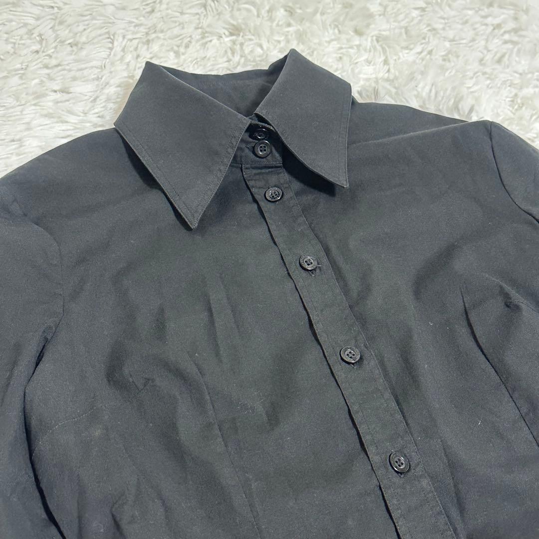 美品✨ドルチェ&ガッパーナ 長袖Yシャツ 黒 ブラック M 美品✨ドルチェ&ガッパーナ 長袖Yシャツ 黒 ブラック M