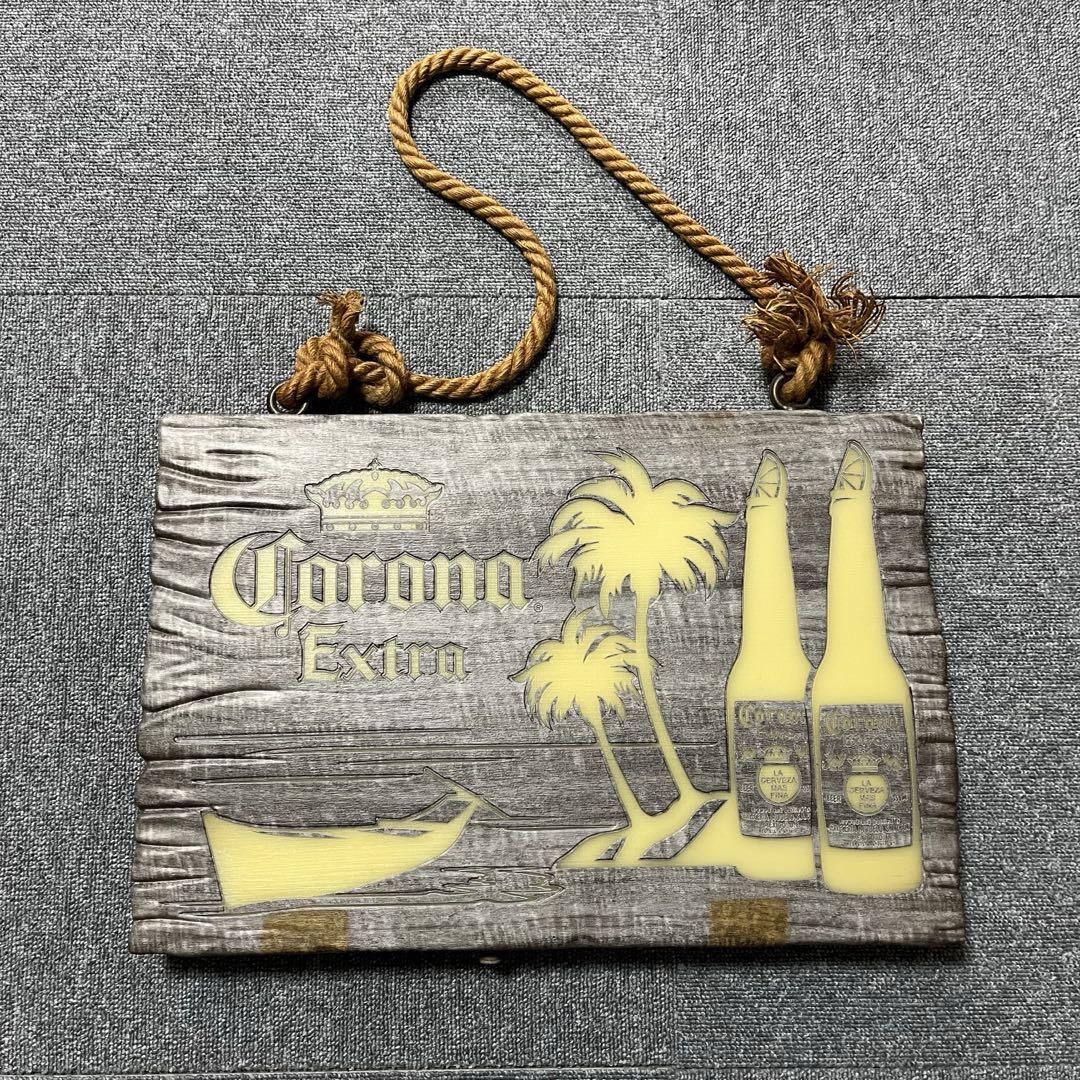 コロナビール　ネオン看板　ジャンク品