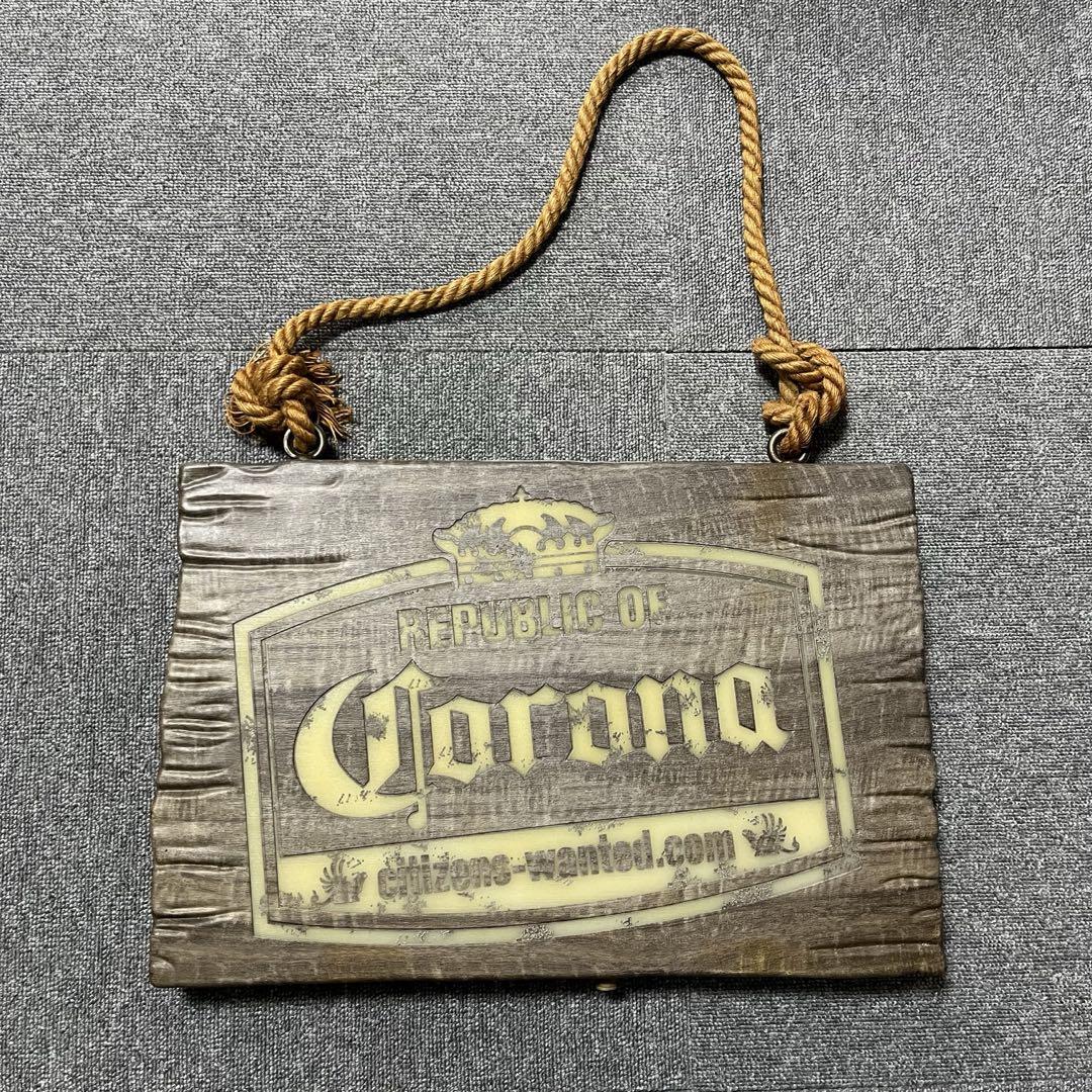 コロナビール　ネオン看板　ジャンク品
