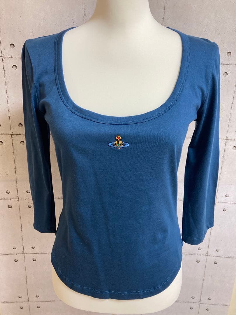 ヴィヴィアンウエストウッド　インポート　7分袖カットソー　Ｌサイズ