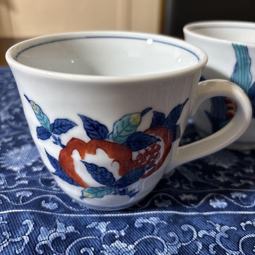 色鍋島　鍋島焼　魯山窯　マグカップ未使用