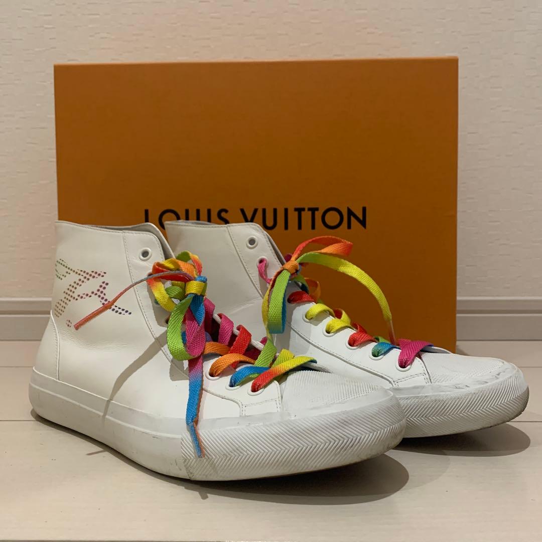 ルイヴィトン タトゥーライン レザー ハイカットスニーカー MS112725cm LOUIS VUITTON