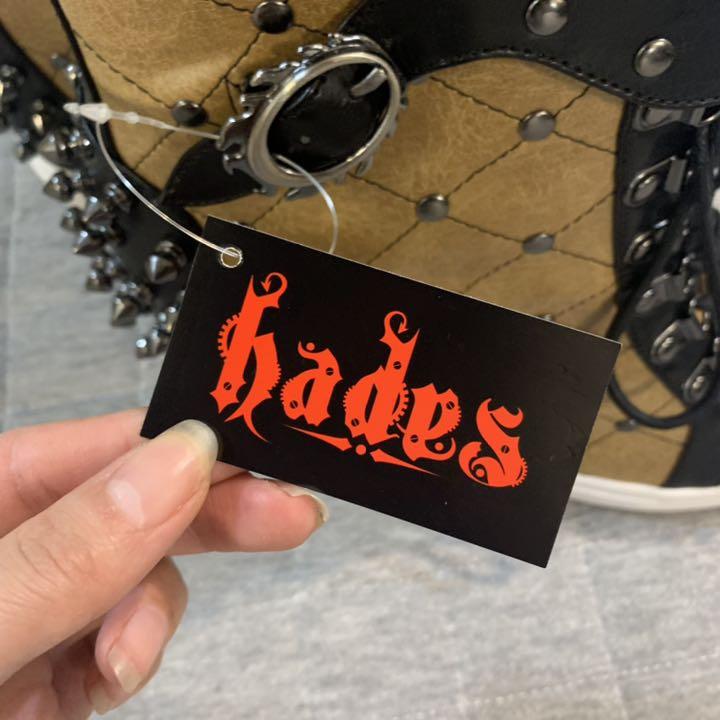 にもおすす⇖ hades スタッズ スタッズブーツ LAmfZ-m81576025682 ブーツ 靴 Ⓓにもおすす