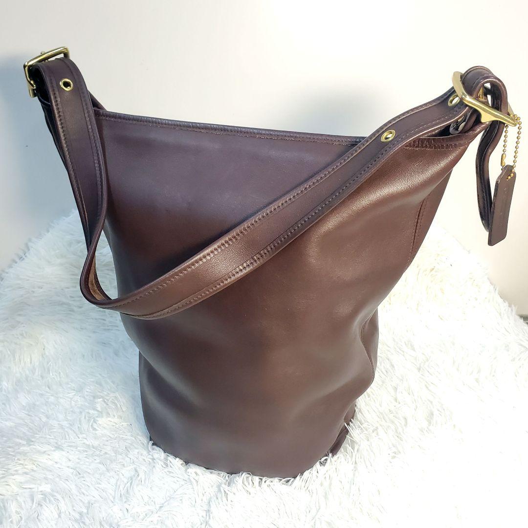 美品】✨COACH オールドコーチ 9085 ショルダー ブラウン バケツ