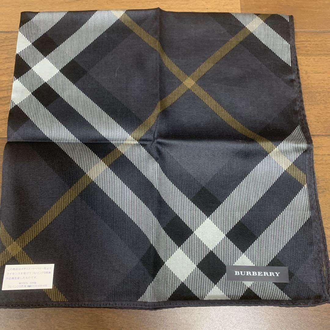 匿名配送　バーバリー　チェック柄 未使用！ BURBERRY バーバリー チェック柄ハンカチ - メルカリ