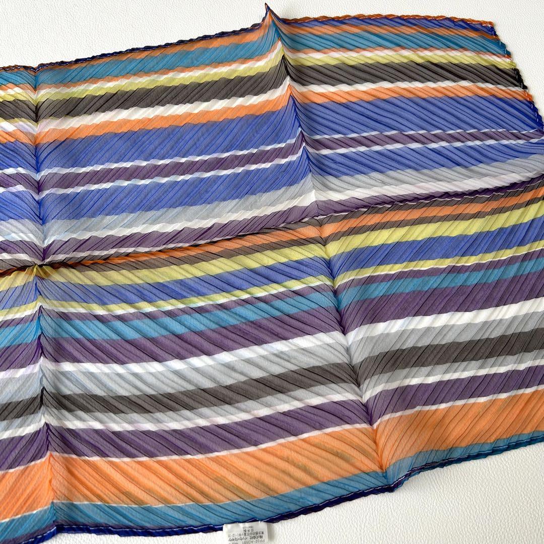 未使用級＊プリーツプリーズ PLEATS PLEASE スカーフ マルチカラー