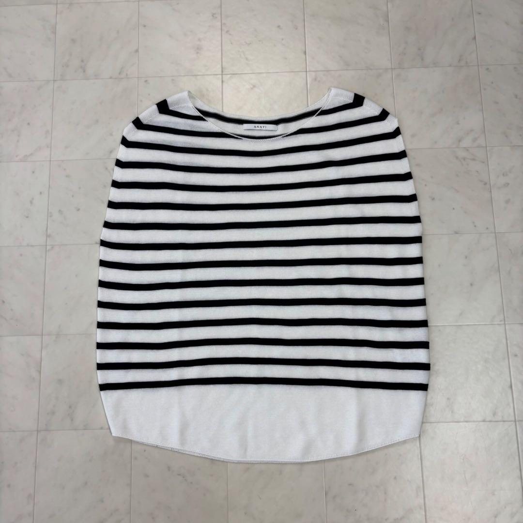 ANAYI☆美品☆アナイ コットンアセテートガーターサークルプル
