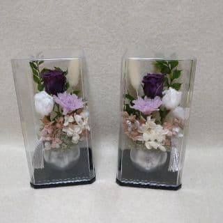 ドライフラワーアレンジメント花器2個セット目立った傷や汚れなし