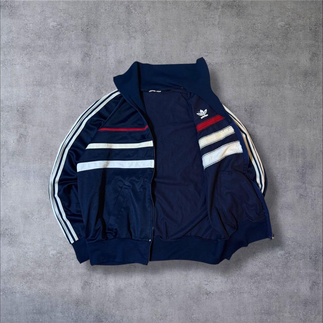 70〜80sフランス製ヴィンテージトラックジャケット古着ネイビーデサント社T82 70〜80sフランス製ヴィンテージトラックジャケット古着ネイビーデサント社T82