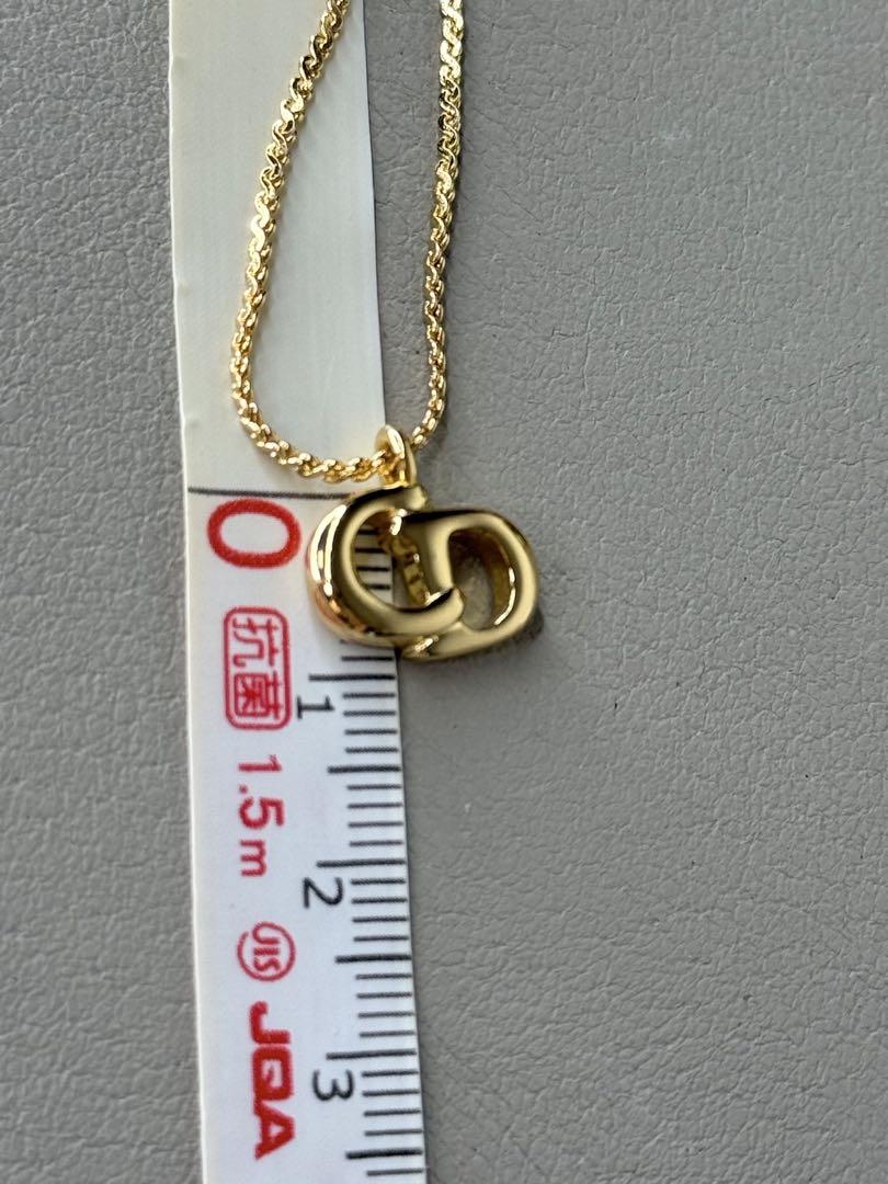 超美品✨Christian Dior ディオール　CDロゴミニ　ネックレス　金