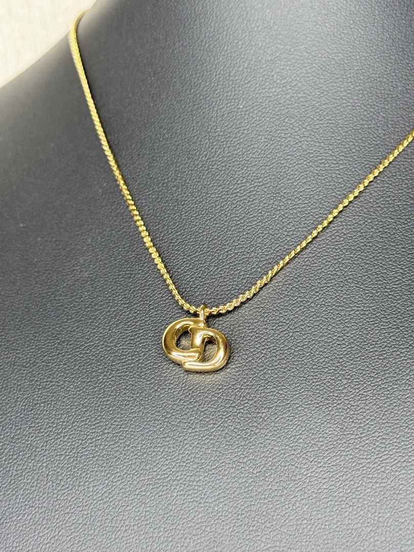 超美品✨Christian Dior ディオール　CDロゴミニ　ネックレス　金