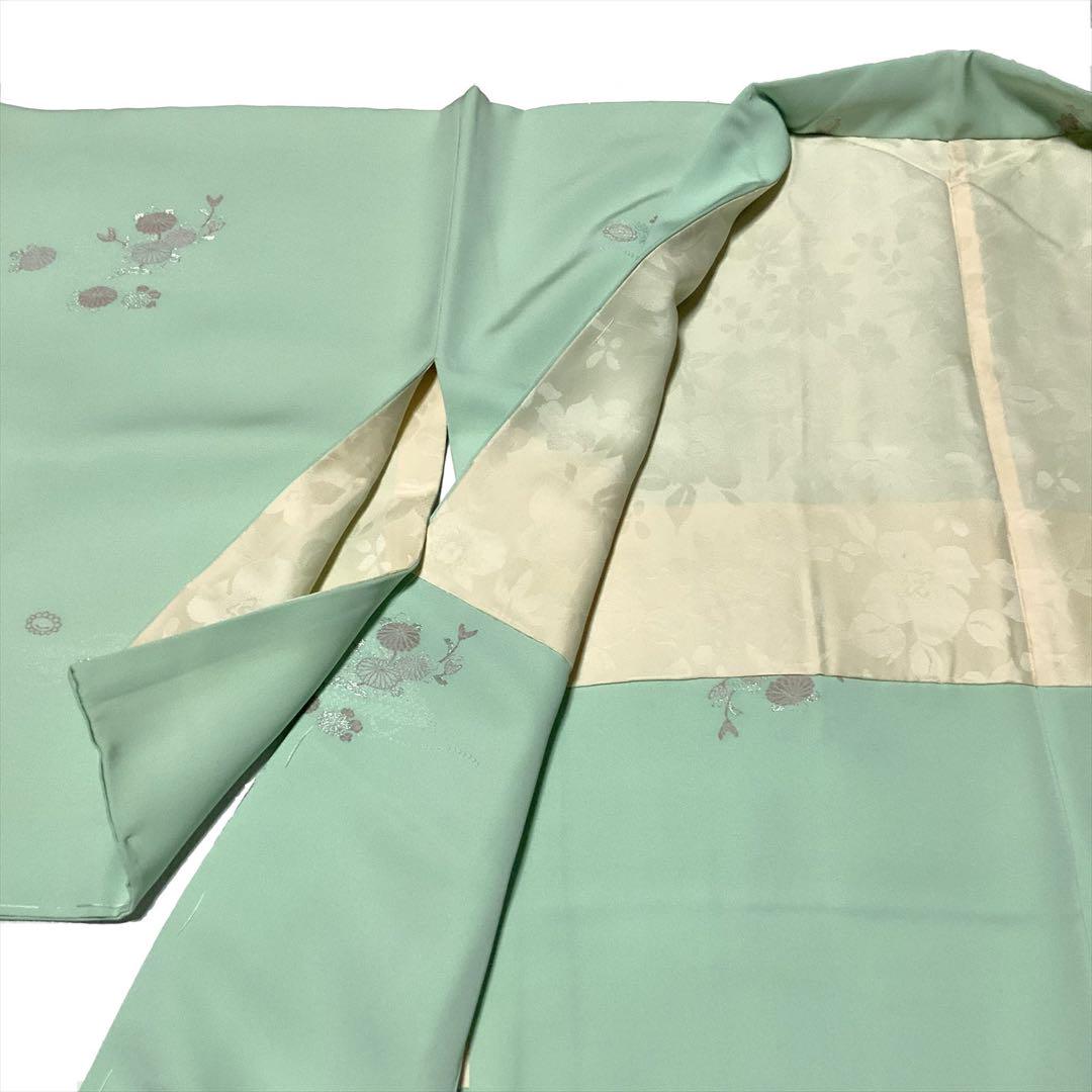 【美品】紋付羽織/しつけ糸あり リサイクル着物