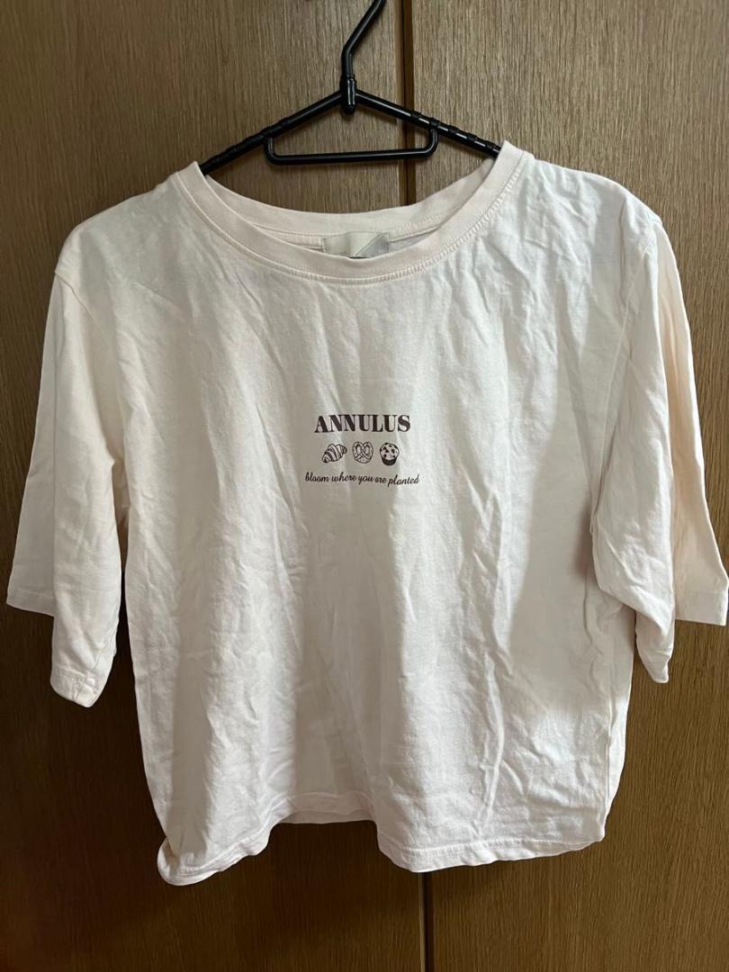 ANNULUS プリント Tシャツ ピンク