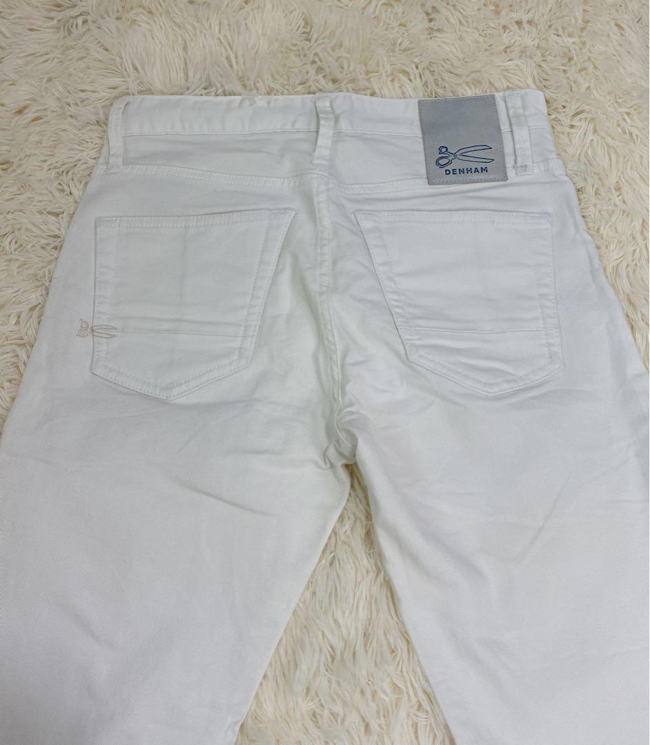✨美品✨デンハム　ホワイトジーンズ　デニム　スキニー　RAZOR　ストレッチ デンハム ホワイトジーンズ デニム スキニー RAZOR ストレッチ