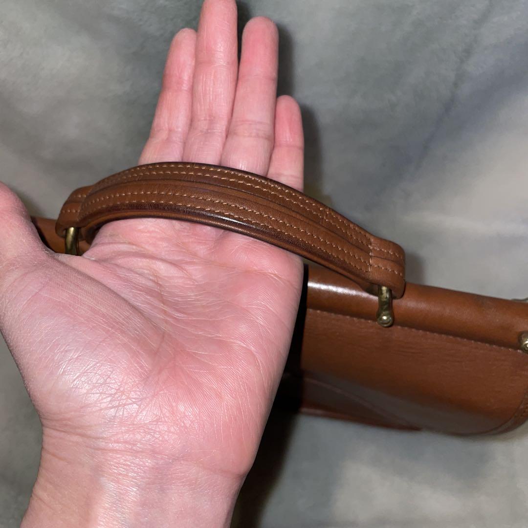 卍 OLDCOACH ウィリス キャメル ハンドバッグ ヴィンテージ