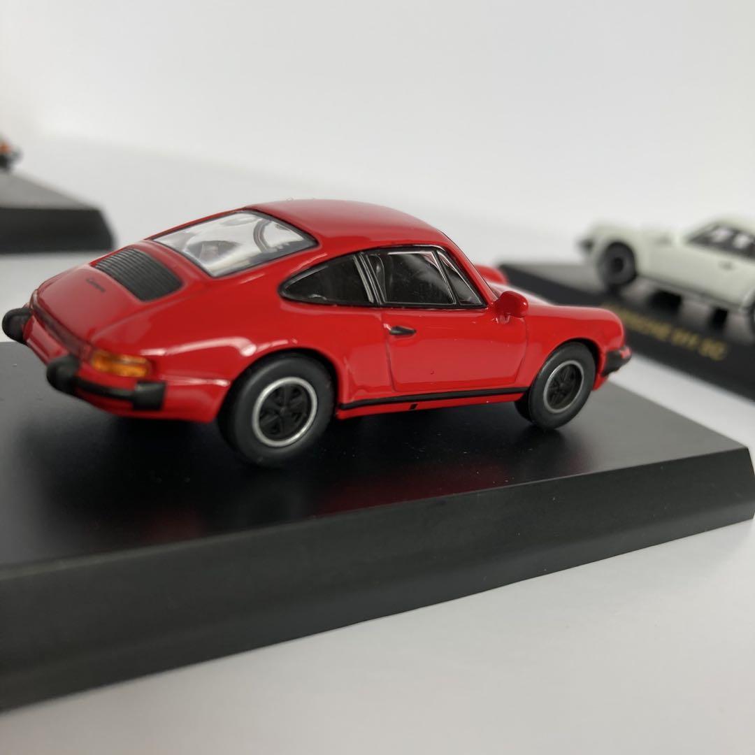 絶版人気　京商　ポルシェ 911 3色セット1/64 カード付　美品
