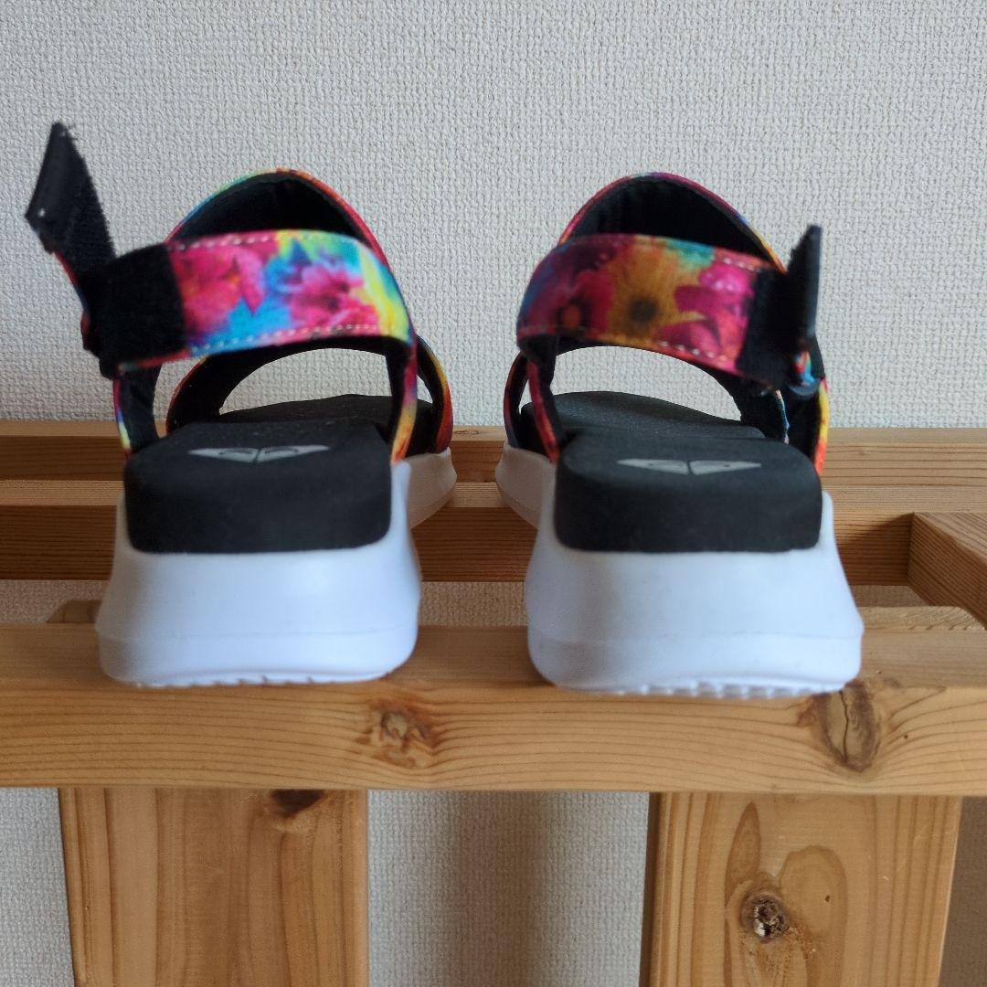 ROXY スポーツサンダル 花柄 マルチカラー Roxy カラフル花柄 スポーツサンダル - メルカリ