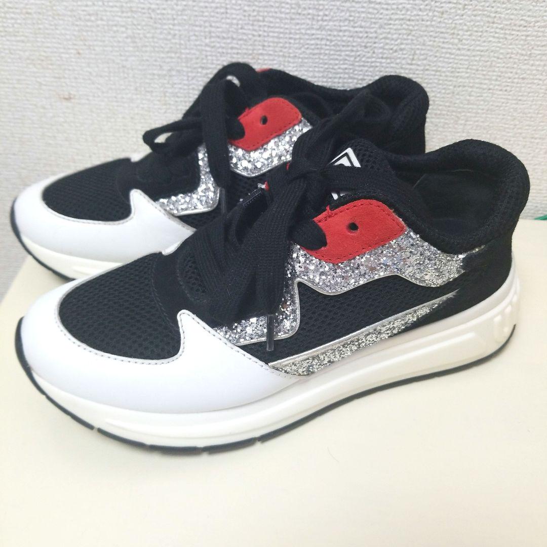 みゅうみゅう New Balance x Miu Miu xxx スエードxメッシュ スニーカー