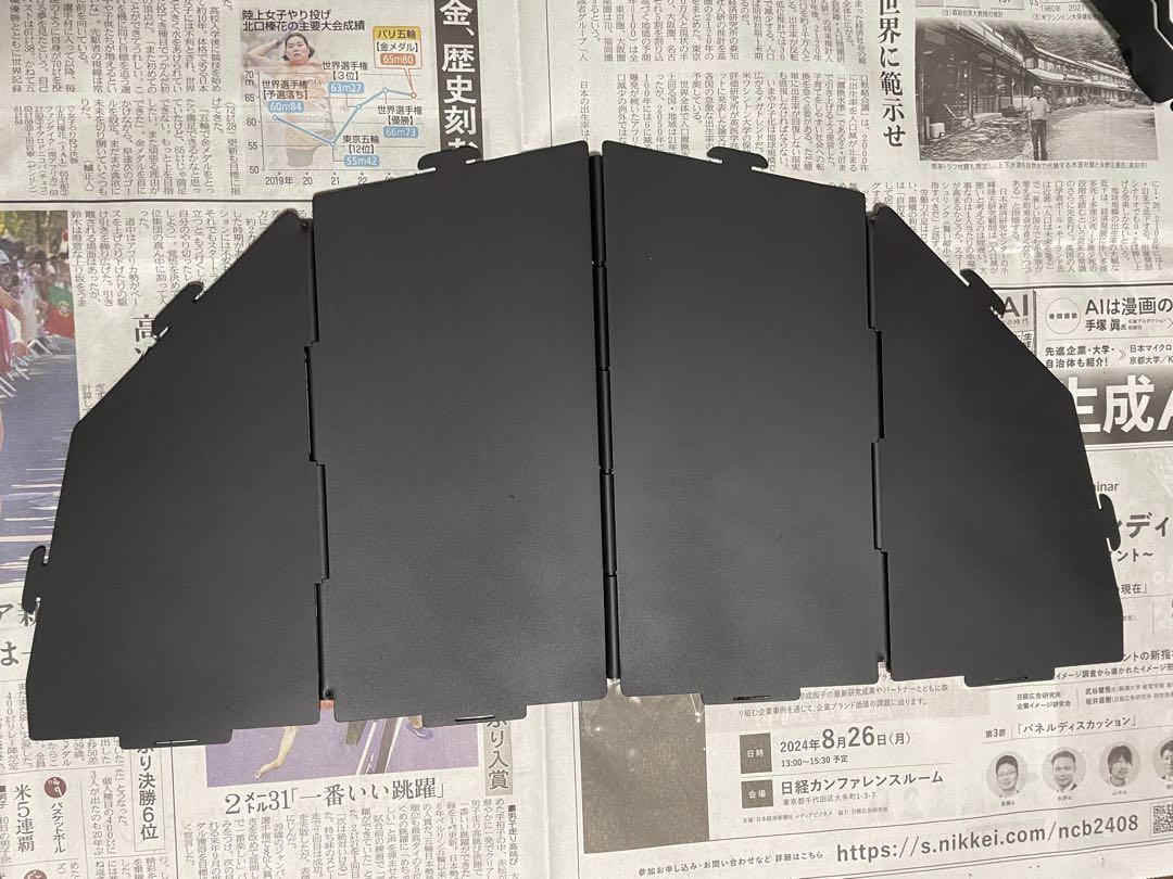 スームルームアーチ型焚き火台マットブラック塗装　サンゾー工務店ロダン型 Amazon | Soomloomアーチ形ウィンドスクリーンステンレス焚き火