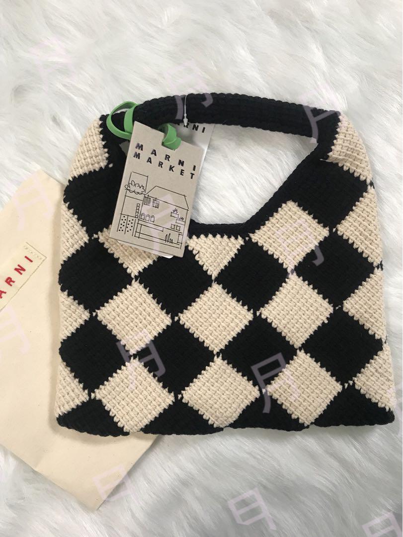 割引中!マルニマーケット テックウール ハンドバッグ 画像4