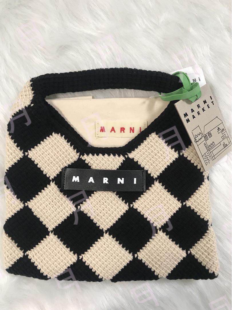 割引中!マルニマーケット テックウール ハンドバッグ 画像5