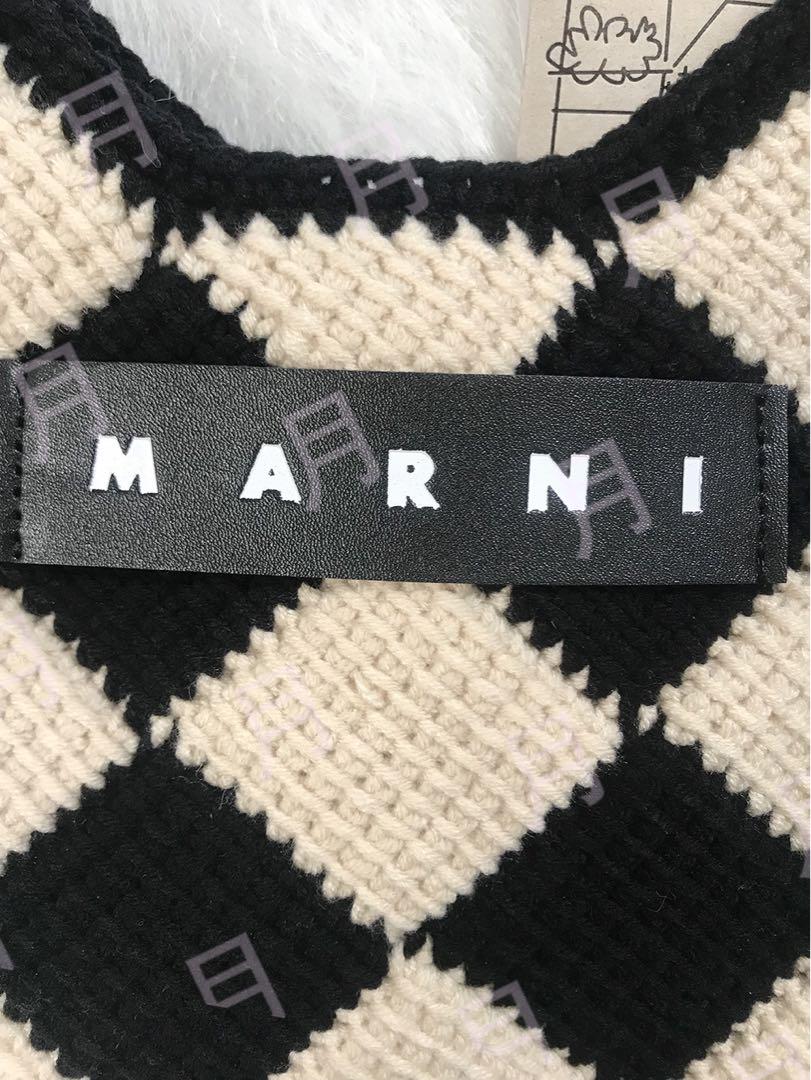 割引中!マルニマーケット テックウール ハンドバッグ 画像6