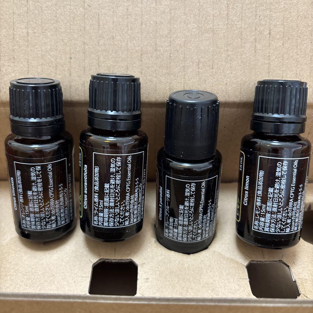 doTERRA シトラス系エッセンシャルオイル４本セッ