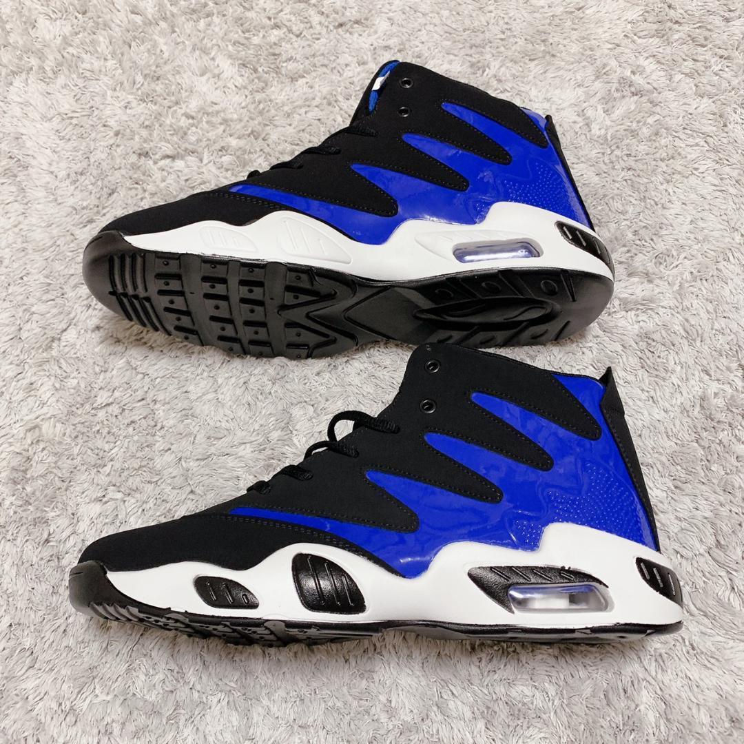 売れ筋アイテムラン ハイカットスニーカー バスケットシューズ バッシュ 白青赤ホワイトブルーレッド Zedjams Co