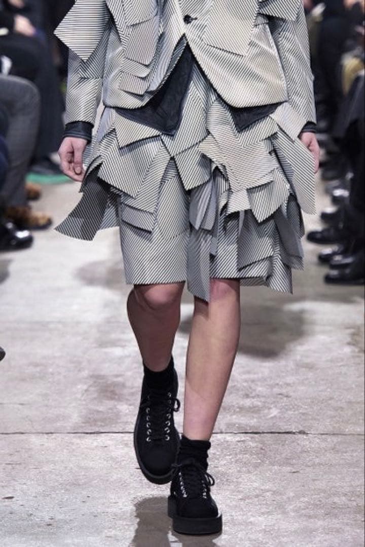 ［13AW］コムデギャルソン　厚底レザースニーカー　プラットフォームシューズ