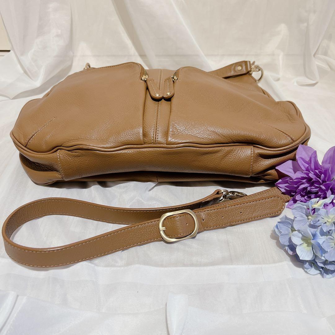 美品☆MAXX NEW YORK レザー 2WAYバッグ ブラウン - メルカリ