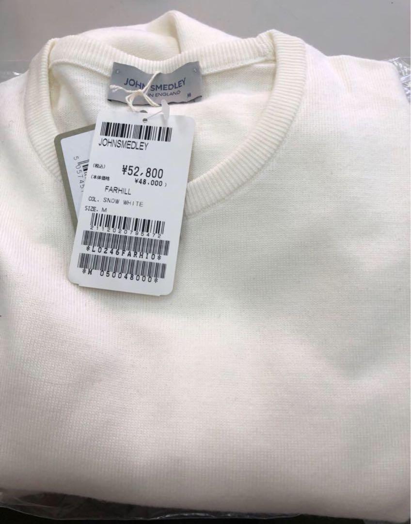 新品 JOHN SMEDLEY アイボリー ニットM