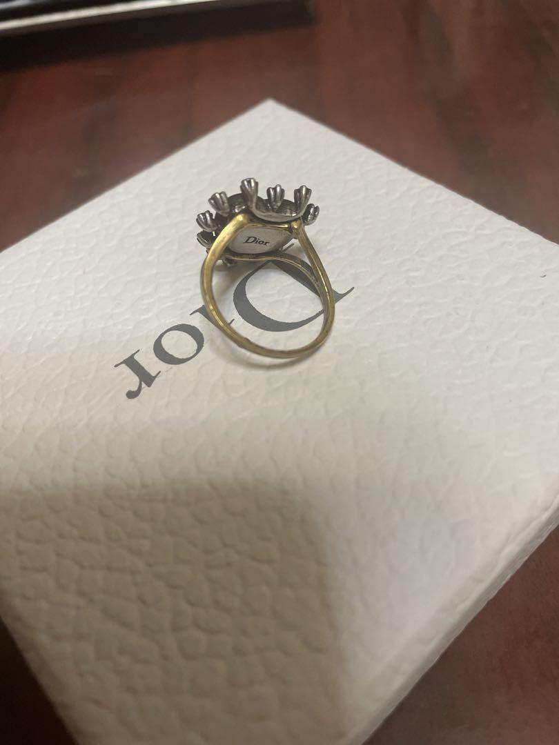 【プチギフトにオススメ♪】Dior ハートリング DIOR | Petit CD リングセット メタル & クリスタル
