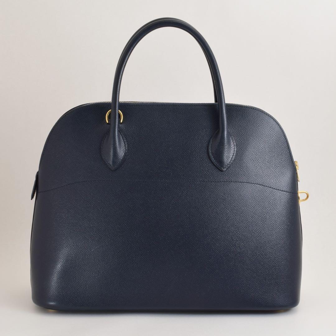 極美品✨エルメス ボリード35 ⬜︎A刻 クシュベル ゴールド金具 ネイビー