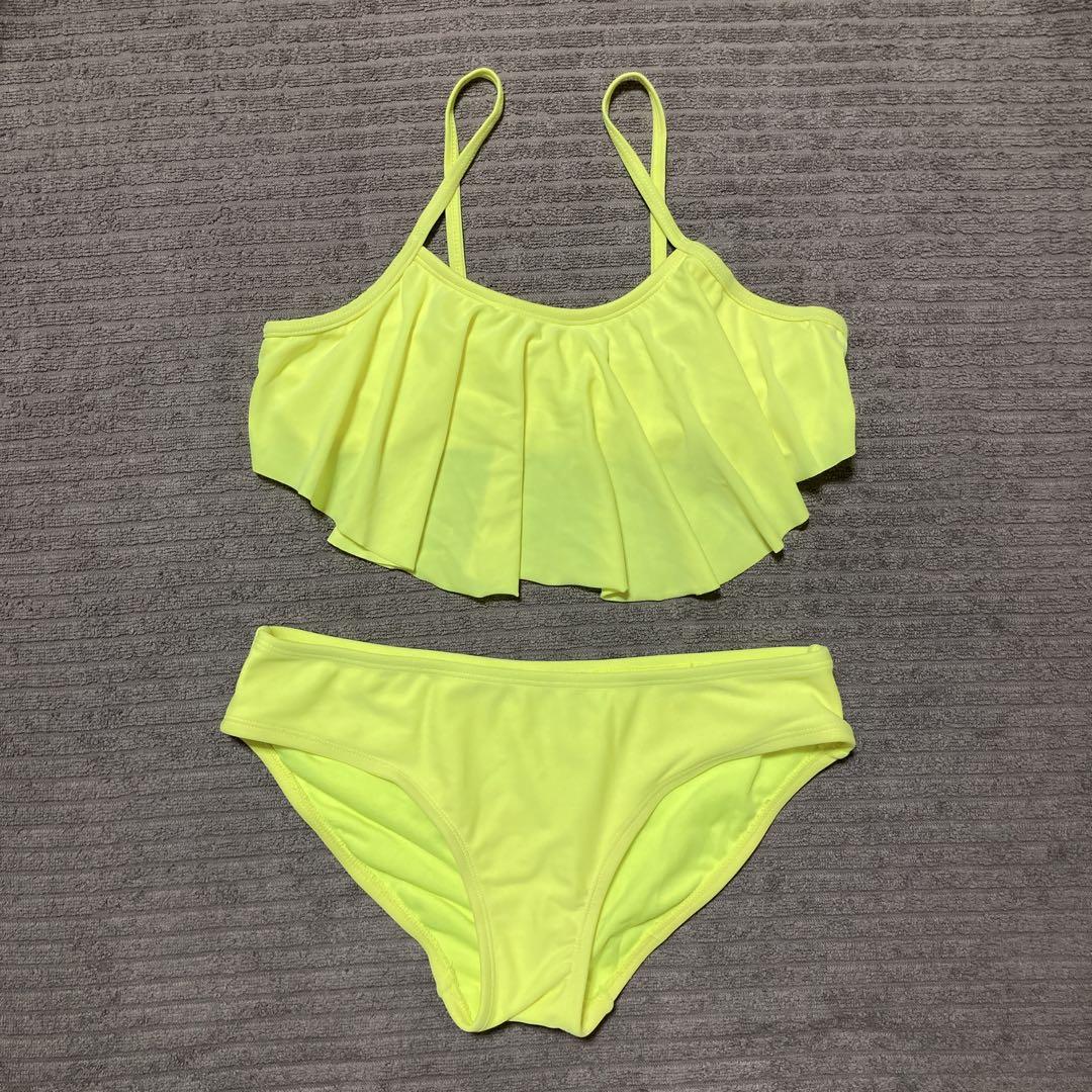 OLD NAVY ネオンイエロー フリルビキニ XL - メルカリ