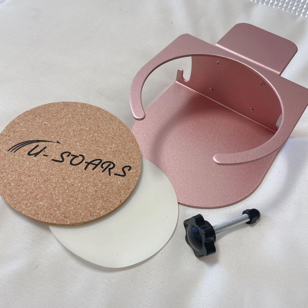 ドリンクホルター 飲み物ホルダー クランプ固定式取り付け簡単　机デスク 椅子