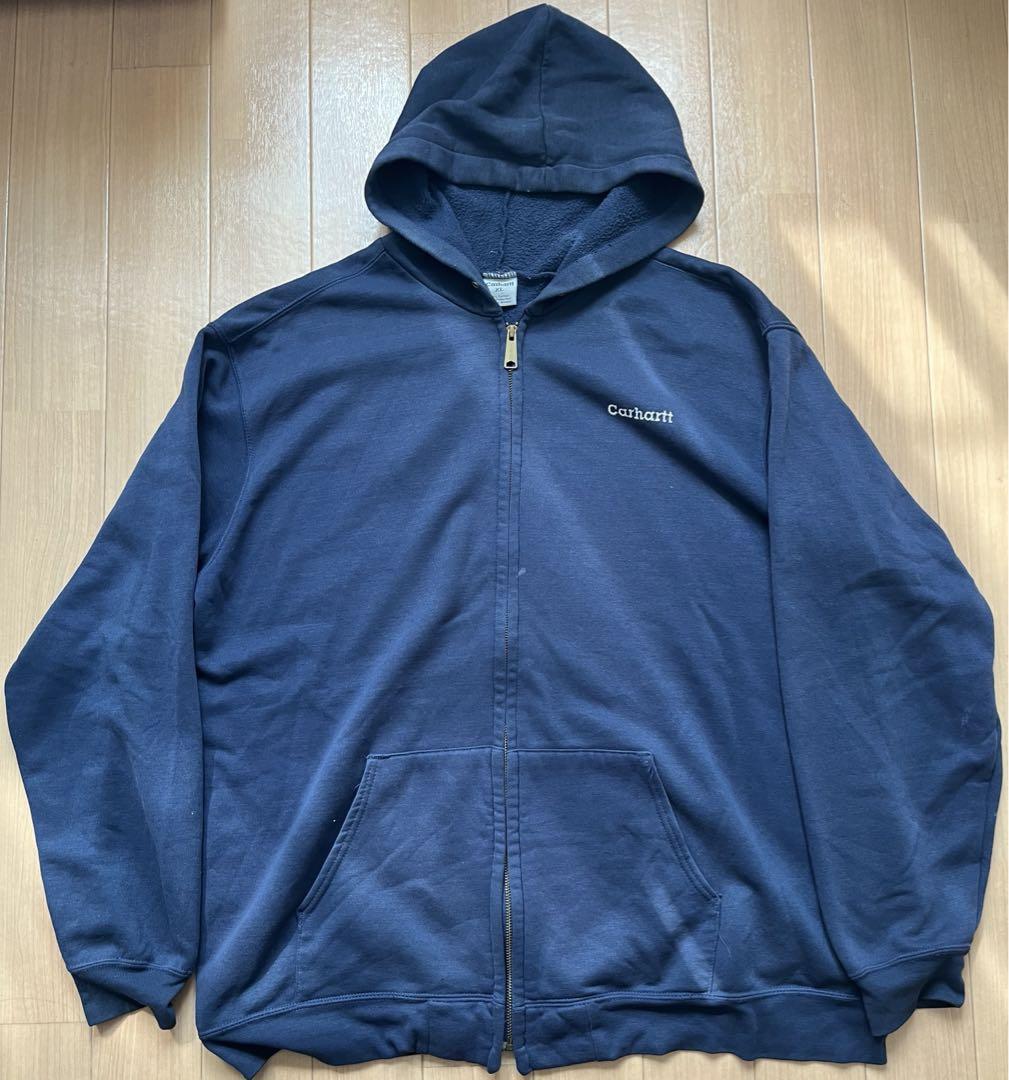 Carhartt カーハート　ジップアップパーカー スウェット ネイビー