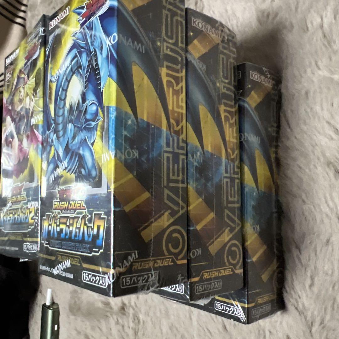 遊戯王　ラッシュデュエル　オーバーラッシュパック 1+2 シュリンク付き 6箱