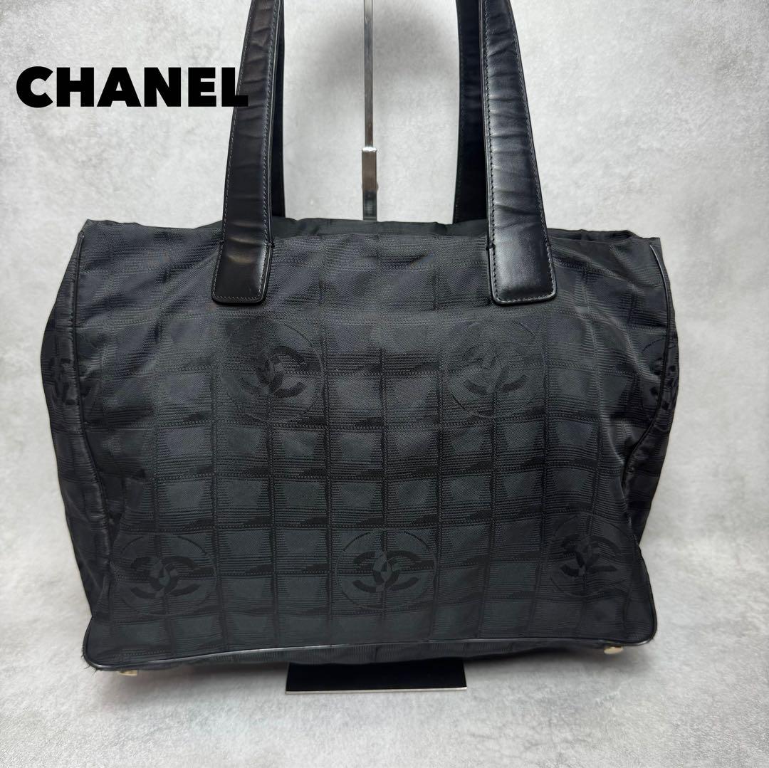 CHANEL シャネル ニュートラベルライン トートバッグ ブラック 黒