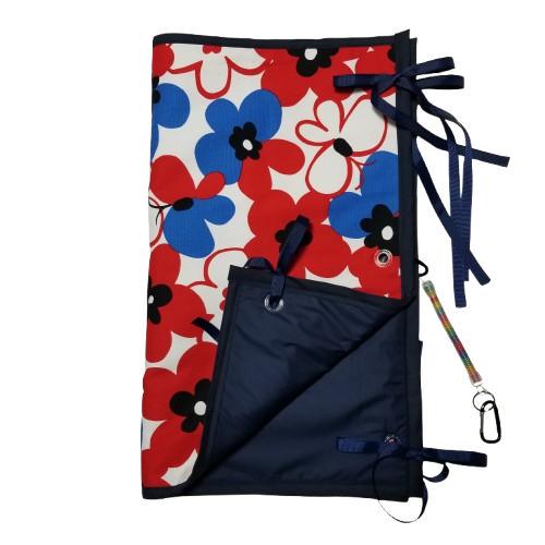 ゴルフ用シートカバー＋雨用カバー　一体型リバーシブル　ベアーフラワー柄 ゴルフ用シートカバー＋雨用カバー 一体型リバーシブル カラフル